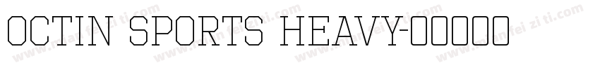 Octin Sports Heavy字体转换